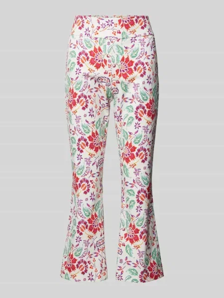 Spodnie materiałowe o skróconym kroju slim fit model ‘Ina’ Stehmann