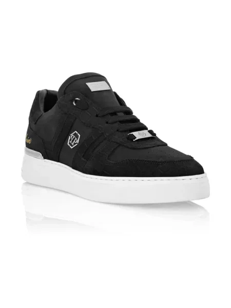 Sneakersy Philipp Plein skórzane czarne
