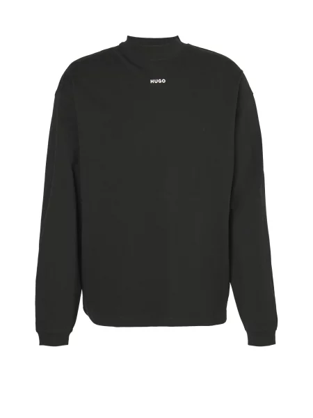 HUGO Tricou Dapaso negru alb