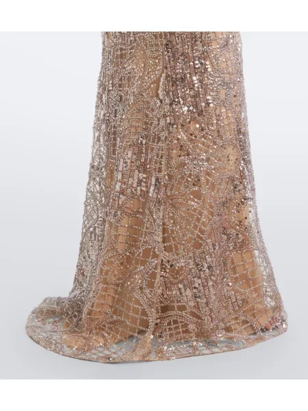 Šaty Elie Saab béžová