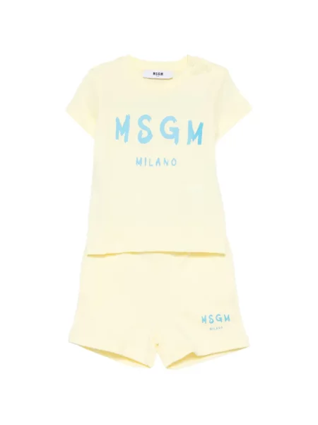 Szorty dziecięce Msgm żółte