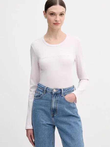 United Colors of Benetton longsleeve różowy