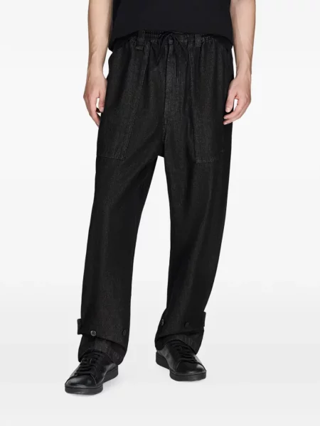 Blugi Y-3 cu bretele negru