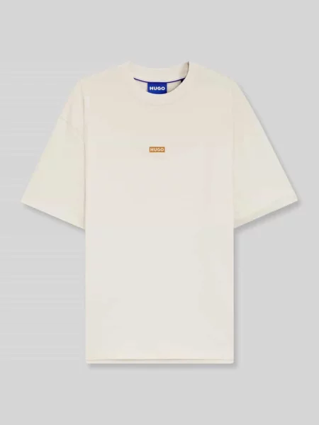 HUGO Blue T-shirt Nalono biała