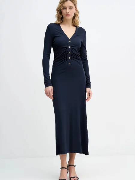 Sisley rochie bleumarin maxi mulată albastru