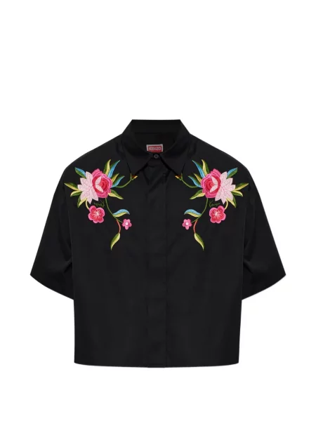 Scurt cămașă Kenzo cu model floral negru
