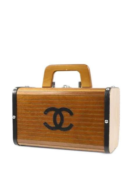 Kabelka Chanel Pre-owned s autogramem hnědá