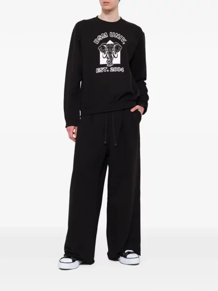 Pulover Dover Street Market cu imagine streetstyle negru
