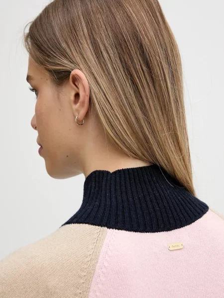 Светр із додаванням вовни Barbour Wren гольф бежевий