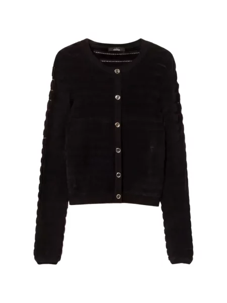 Geacă Twinset tricotate negru