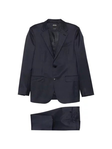 Gyapjú öltöny Zegna kék