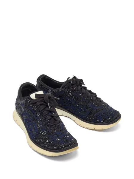 Sneakerși Le Silla tricotate negru