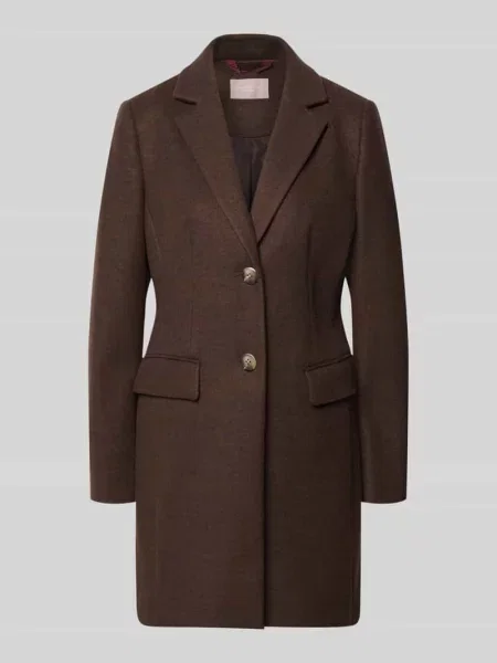 Płaszcz o kroju regular fit z listwą z 2 Christian Berg Woman Selection
