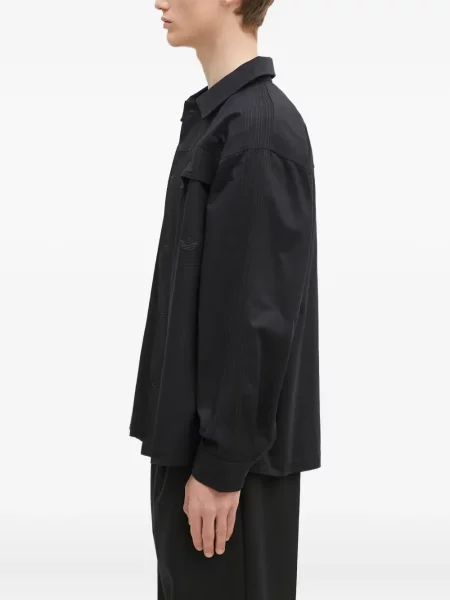 Pantaloni scurți Adidas tricotate cu dungi de costum negru