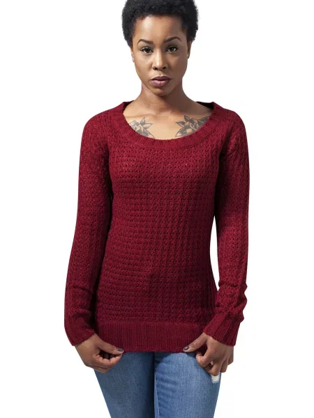 Urban Classics Pulover burgundy roșu