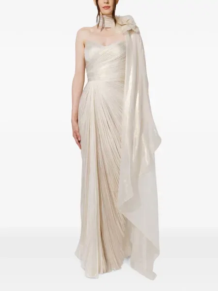Rochie maxi Iris Serban de mătase drapată