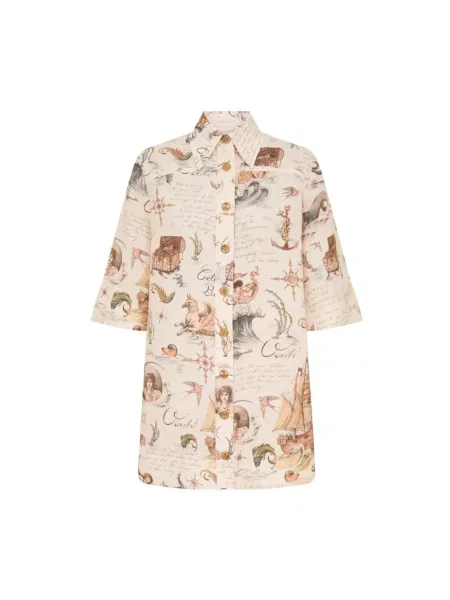 Sukienka Zimmermann beżowa