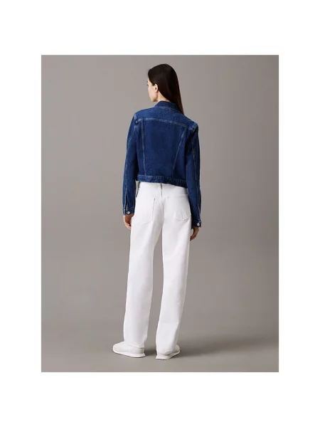 Calvin Klein Jeans Jeansová bunda modrá