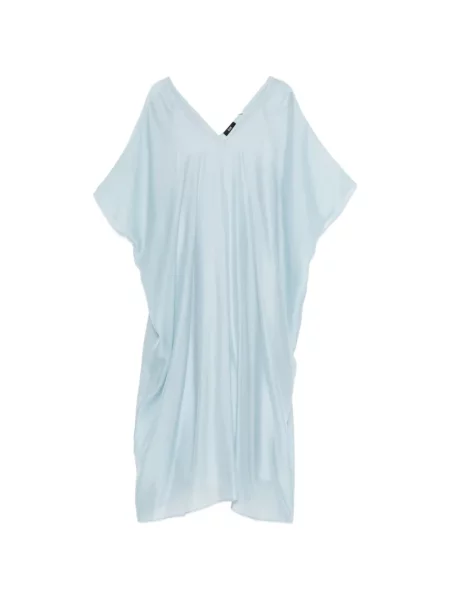 Maxi rochie maxi Eleh cu decolteu în V de costum albastru