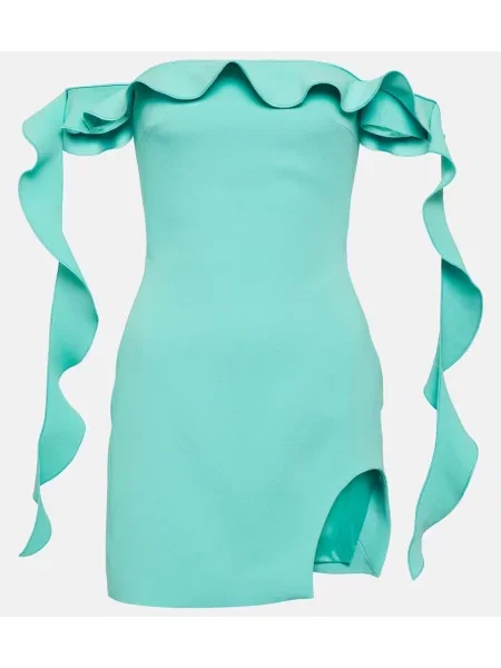 Rochie David Koma cu volane verde