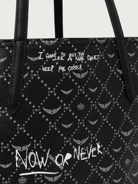 Zadig&Voltaire шопинг чанта дамска черно