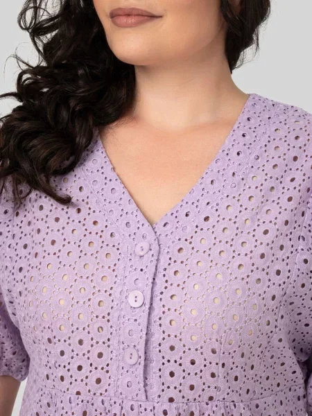 Блуза All Posa бузковий текстиль