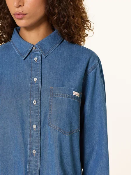 Calvin Klein Jeans Košile V Džínovém Stylu annapolis sky modrý