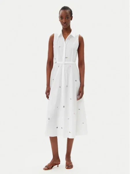 Marella Sukienka koszulowa Ensign biały