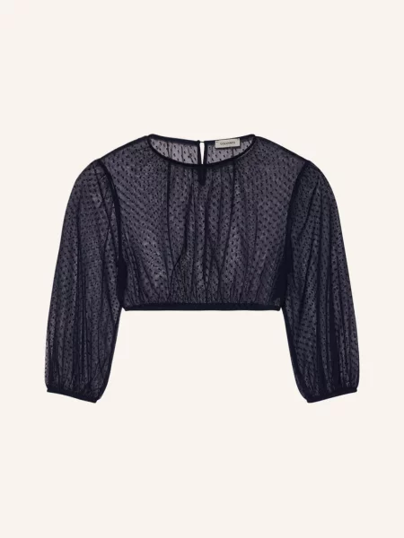 Cocovero Bluzka Bawarska Ophie Z Rękawami blau granatowa