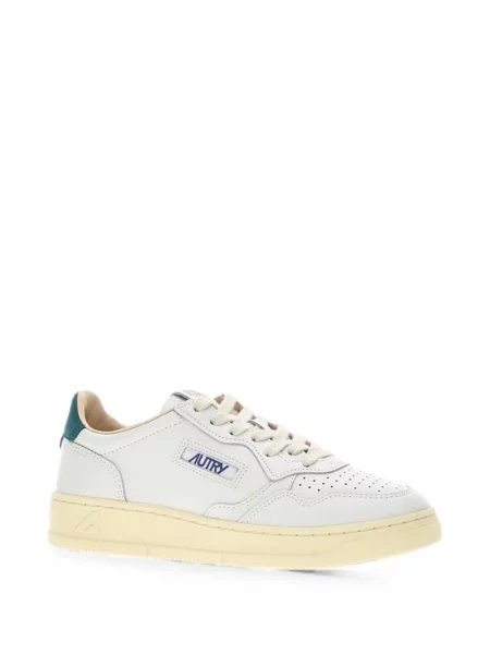 Top Autry din piele alb