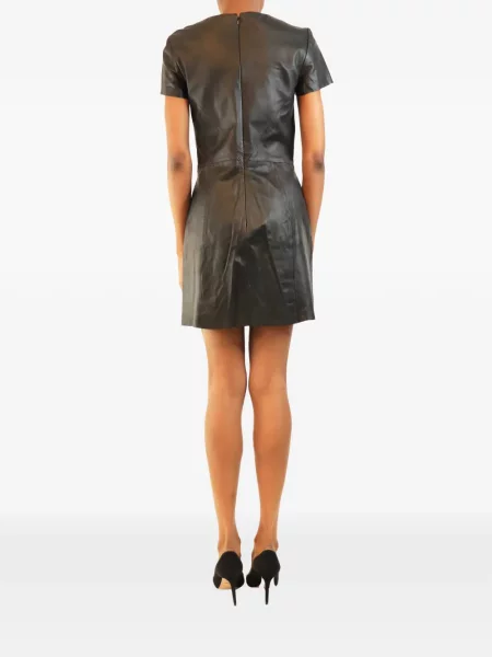 Scurt rochie mini Veda din piele negru