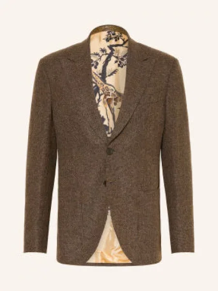 Etro Marynarka O Kroju Extra Slim Fit braun brązowa