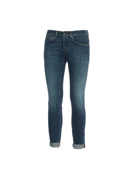 Skinny jeansy skinny Dondup niebieskie