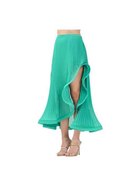 Spódnica midi Simona Corsellini biznesowa zielona