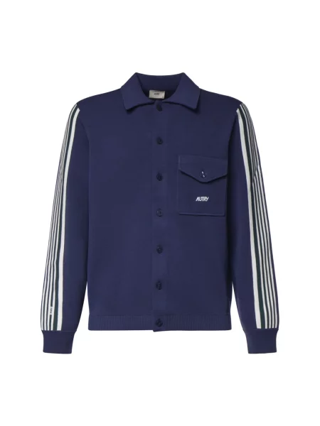 Dzianinowy sweter Autry niebieski