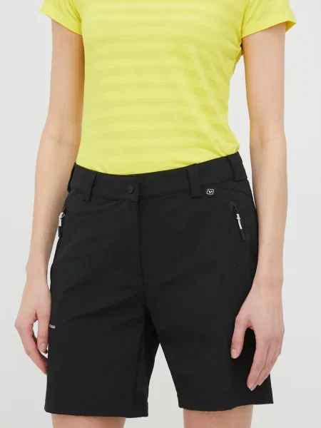 Viking pantaloni scurți outdoor Expander femei neted medium waist negru