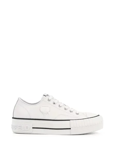 Sneakerși Karl Lagerfeld cu autograf alb