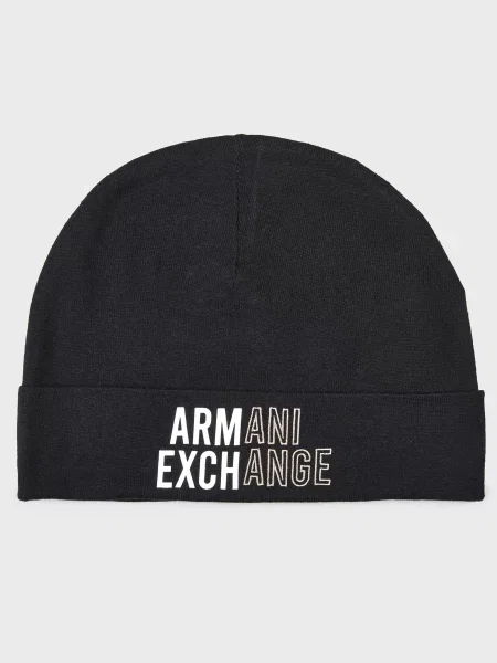 Шапка Armani Exchange чорна