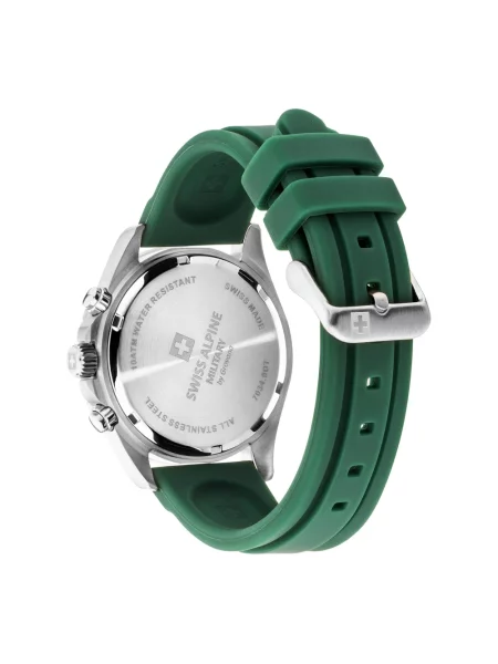 Lniany zegarek Swiss Alpine Military zielony