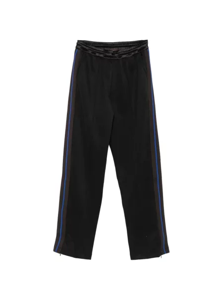 Pantaloni Wales Bonner cu dungi alergare negru