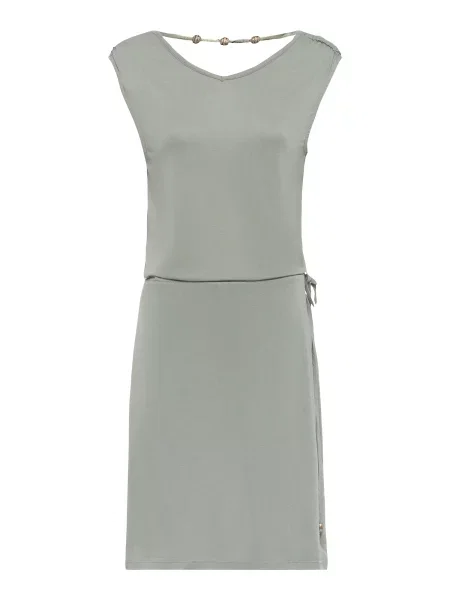 LASCANA Obleka LS Kleid golden Pearl kaki zlata