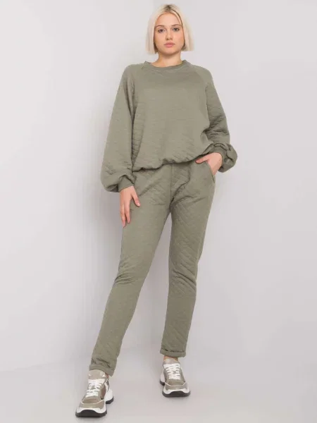 Pulover Fashionhunters kaki