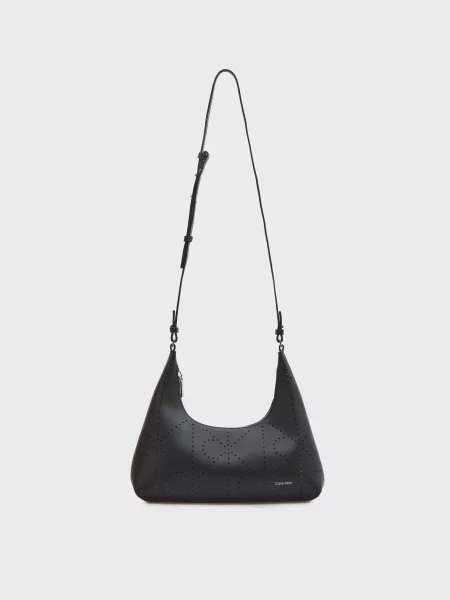 Шкіряна сумка Calvin Klein чорна