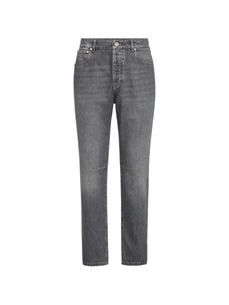Pantaloni Brunello Cucinelli cu 5 buzunare gri