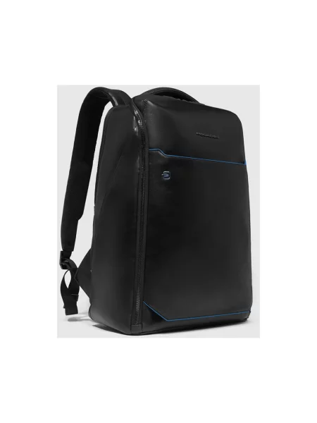 Torba na laptopa Piquadro skórzana czarna