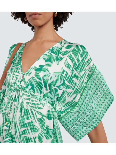 Rochie Poupette St Barth cu imagine verde