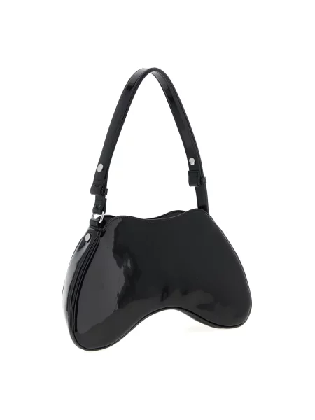 Torebka skórzana Diesel skórzana czarna