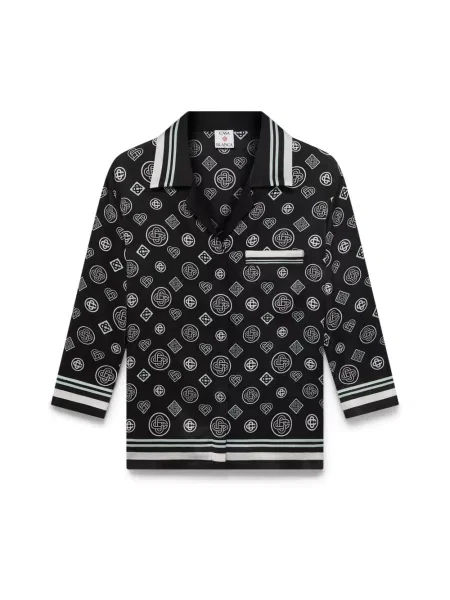 Sweter Casablanca z dekoltem w serek czarny