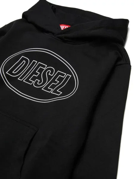 Bluza z kapturem dziecięca Diesel czarna