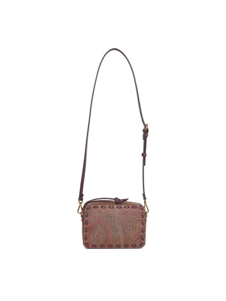 Torebka crossbody Etro z wzorem paisley brązowa